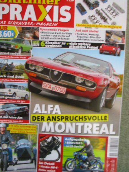 Oldtimer Praxis 1/2023 VW Typ3 Oettinger, 350SLC R107,Alfa Monteral, E28 Fensterheber,Jaugar XJ8