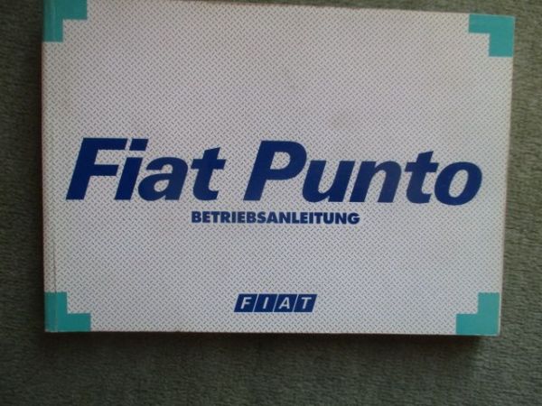 Fiat Punto Betriebsanleitung Typ176 Februar 1998