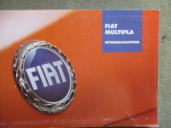 Fiat Multipla Anleitung Januar 2003