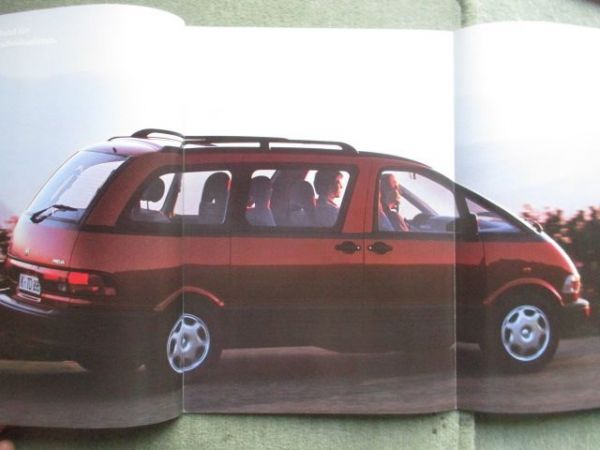 Toyota Previa Prospekt April 1991+Technische Daten