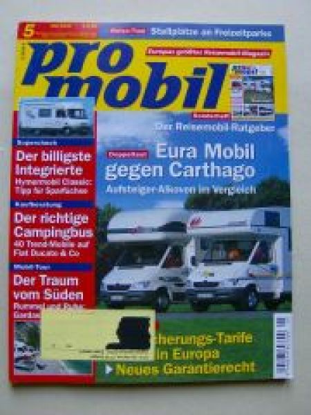 pro mobil 5/2003 Eura Mobil gegen Carthago Alkoven