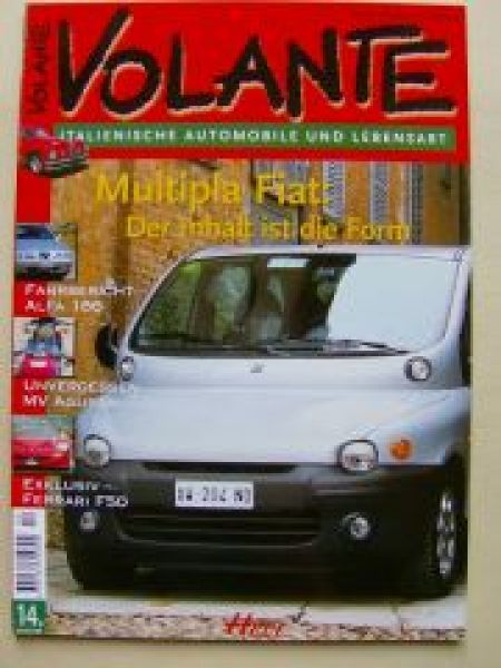 Volante 4/1998 Multipla Fiat, Alfa 166, Ferrari F50