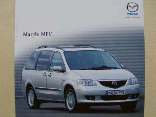 Mazda MPV A5 Format Prospekt Flyer April 2002
