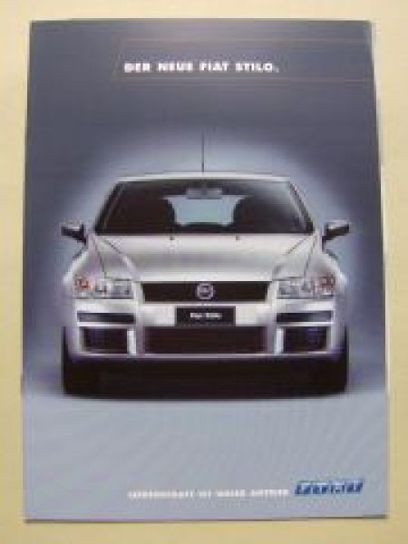 Fiat Stilo Prospekt Juli 2001 NEU Typ192