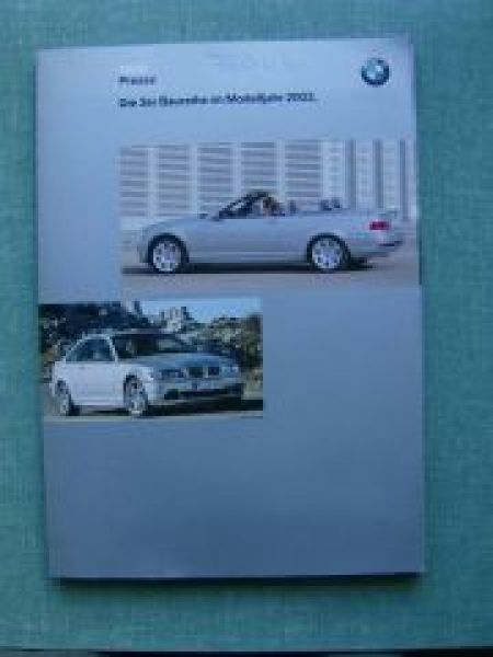BMW Pressemappe 3er Coupe +Cabrio E46 2003 Facelift