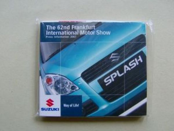 Suzuki Splash Pressemappe +CD Frankfurt 2007 NEU