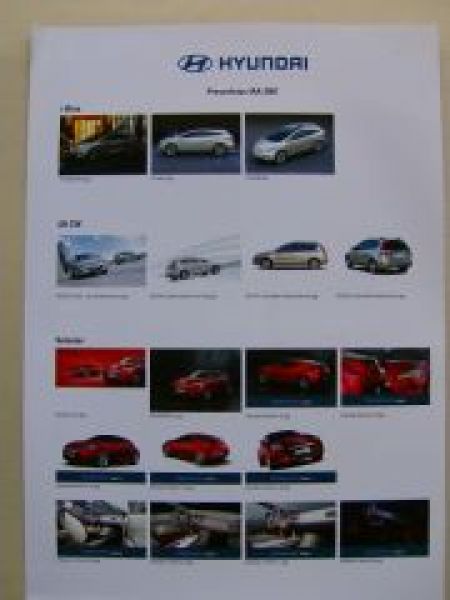 Hyundai Pressefotos IAA 2007 CD +Fotoblatt