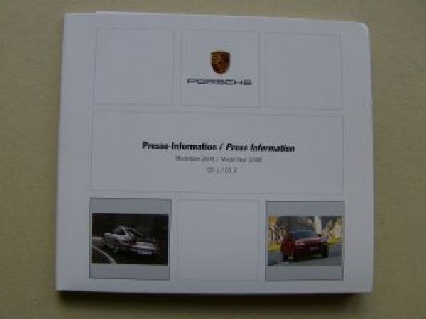 Porsche Presse-Information Mdj.2008 +911 GT2,GT3,GT3 RS, Cayenne
