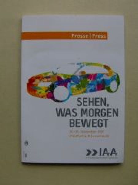 IAA 2007 Sehen, Was Morgen bewegt Buch zur Messe