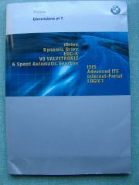 BMW Pressemappe 7er E65 iDrive V8 Valvetronic ITS ISIS 2001