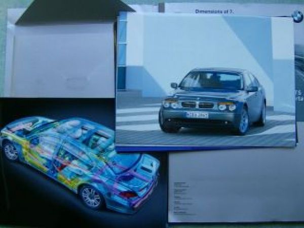 BMW Pressemappe 7er E65 iDrive V8 Valvetronic ITS ISIS 2001