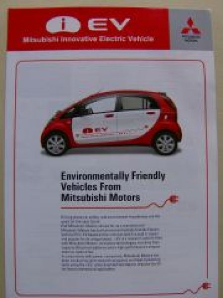Mitsubishi i EV UK Englisch Prospekt
