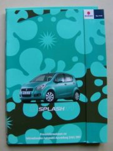 Suzuki Spalsh Pressemappe IAA 2007 +CD +Fotos