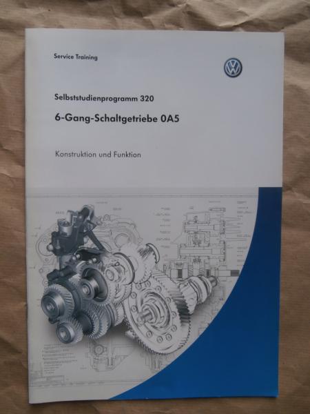 VW SSP 320 6-Gang-Schaltgetriebe 0A5 Konstruktion & Funktion für R5 TDI Motoren Oktober 2003