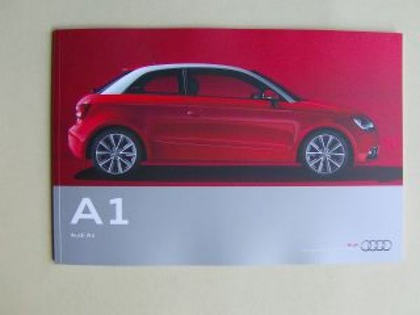 Audi A1 Prospekt Mai 2010 1.2TFSI 1.4TFSI 1.6TDI NEU Typ 8X