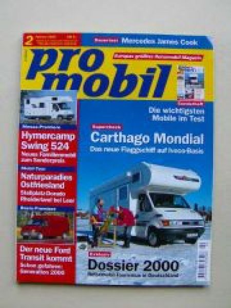 pro mobil 2/2000 Hymercamp Swing 524, Ford Transit