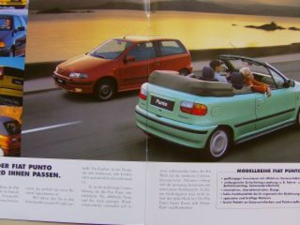 Fiat Punto Prospekt Januar 1998 NEU