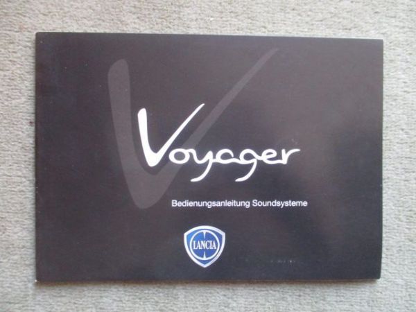 Lancia Voyager Bedienungsanleitung Soundsysteme