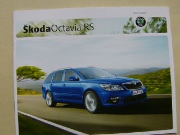 Skoda Octavia RS Prospekt Mai 2010 NEU +Combi