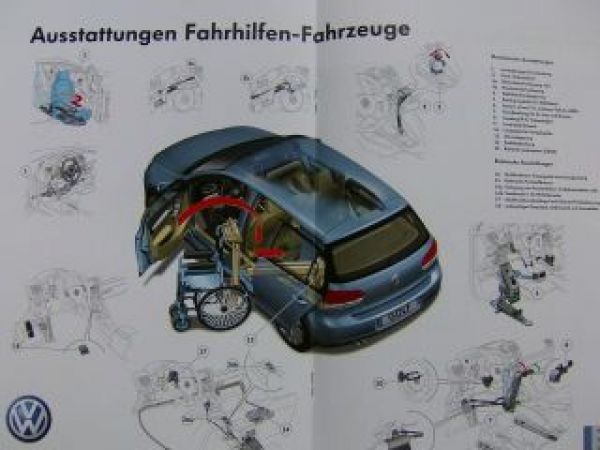 VW Fahrhilfen für Behinderte Oktober 2008 NEU