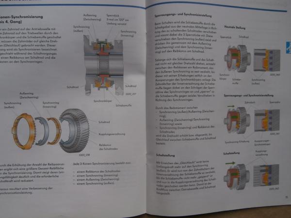 VW SSP 320 6-Gang-Schaltgetriebe 0A5 Konstruktion & Funktion für R5 TDI Motoren Oktober 2003