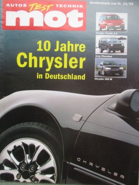 mot 10/1998 10 Jahre Chrysler in Deutschland