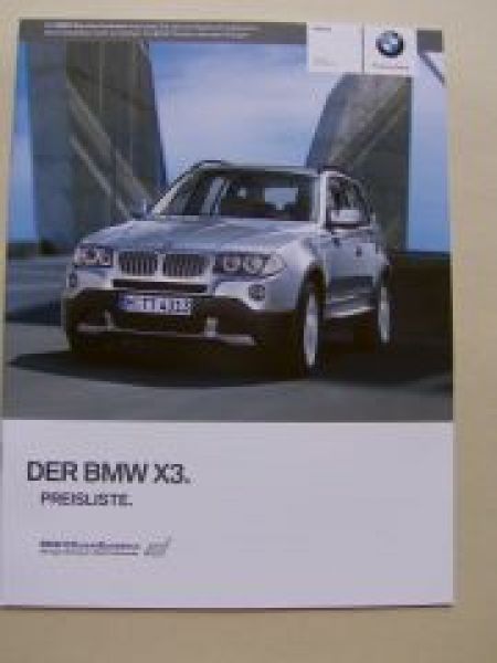 BMW X3 xDrive 20i-30i,18d-35d E83 März 2010 NEU