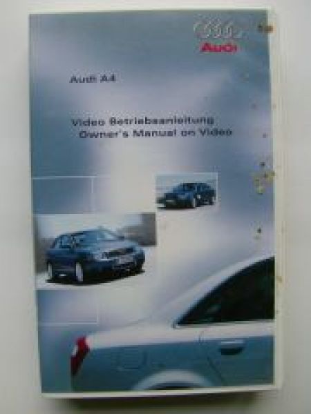 Audi A4 Video Betriebsanleitung VHS 2000 Rarität