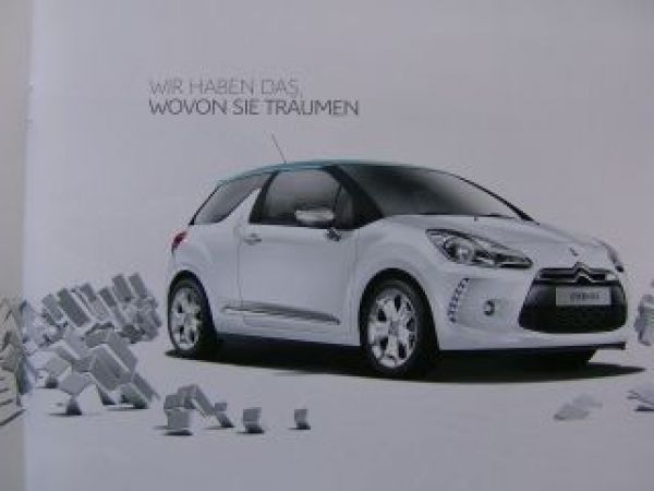 Citroen DS3 Prospekt September 2009 NEU