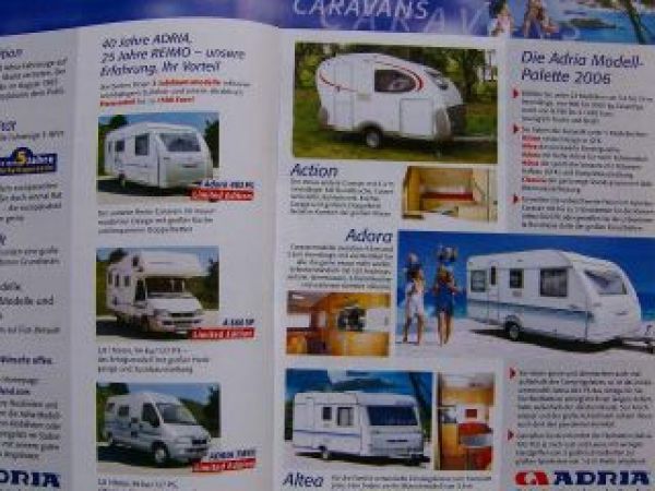 Adria 40 Jahre Caravans Reisemobile Vans ca.2005