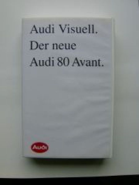 Audi Visuell Der neue Audi 80 Avant B4 VHS +Impressionen