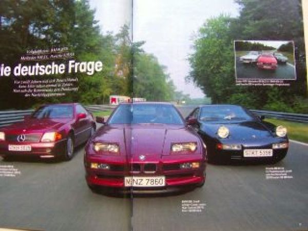 Auto Zeitung 21/1990 BMW 850i E31, 500SL R129, 928 S4,M3 E36