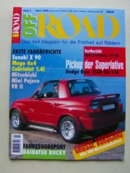 Off Road 3/1996 Suzuki X90 Mega 4X4 Cabriolet, Frontera 2.8TDI