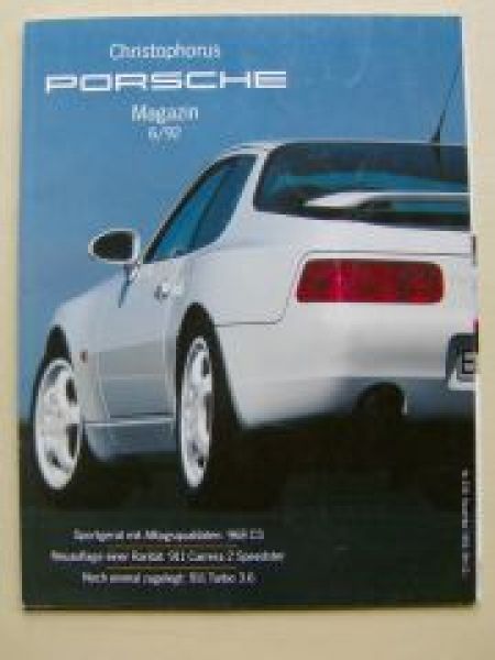 Christophorus Nr.239 968CS,911 Carrera 2 Speedster