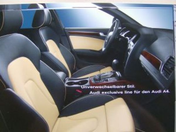 Audi quattro GmbH exclusiv line Mappe September 2008