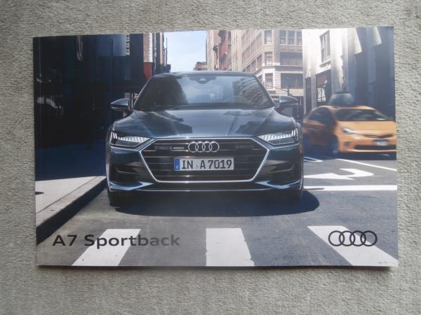 Audi A7 Sportback Typ 4K 45TFSI 180kw +quattro 40TDI 150kw 45TDI 170kw 50TDI 210kw Prospekt 12/2018