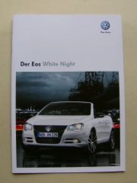 VW Eos White Night Prospekt Mai 2010 NEU