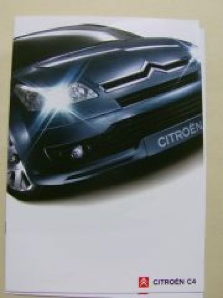 Citroen C4 Prospekt März 2005 NEU