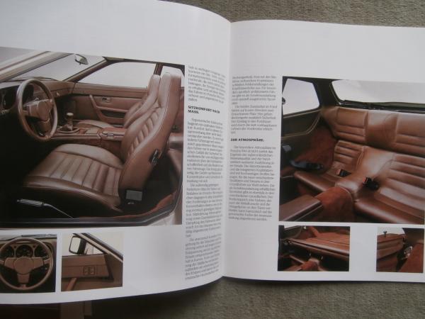 Porsche 944 120kw Prospekt +Farben/Polster Juli 1983