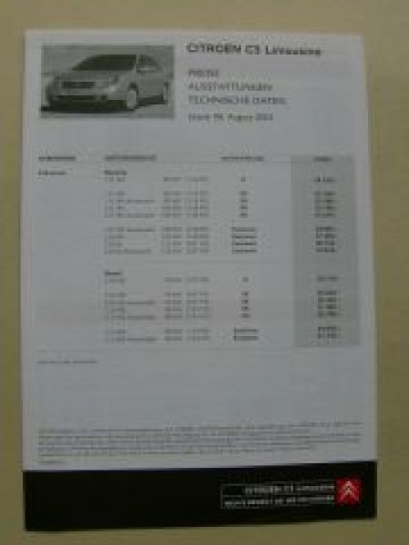 Citroen C5 Limousine 8.August 2002 NEU