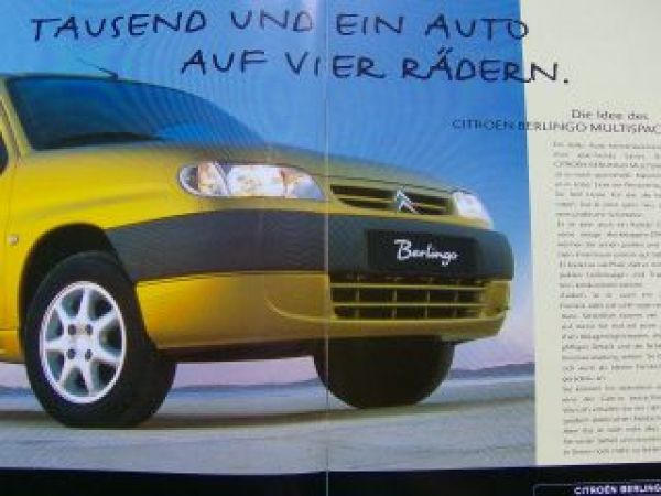 Citroen Berlingo Multispace Prospekt NEU