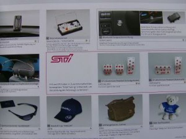 Subaru Impreza Zubehör Prospekt September 2009 NEU