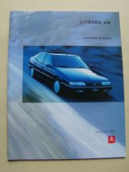 Citroen XM Limousine & Kombi Prospekt Juli 1998 NEU