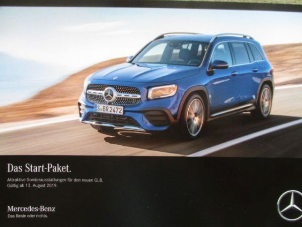 Mercedes Benz GLB X247 180d 200d 220d 200 +250 Starter Paket August 2019