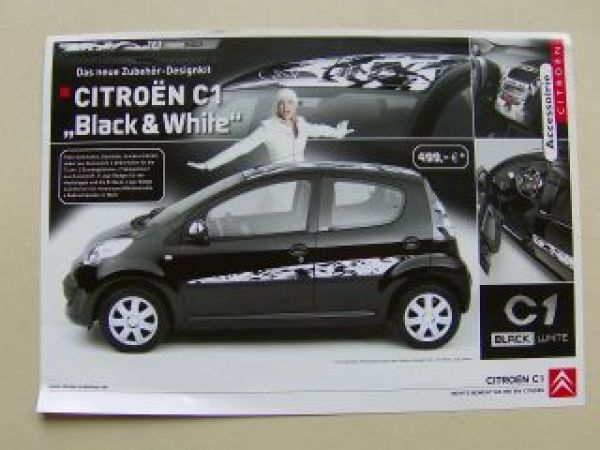 Citroen C1 Black&White Zubehör-Designkit März 2007