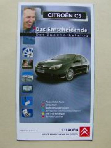 Citroen C5 Zubehörkatalog Oktober 2004 NEU