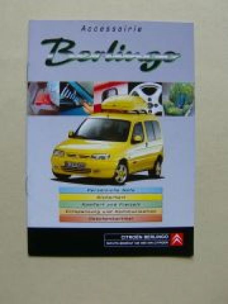 Citroen Accessoirie Berlingo Prospekt März 1999 NEU