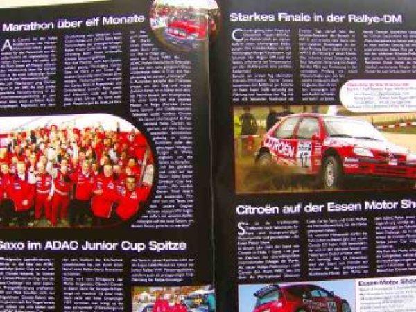 Citroen Motorsport News 9/2003 Saxo Super NEU