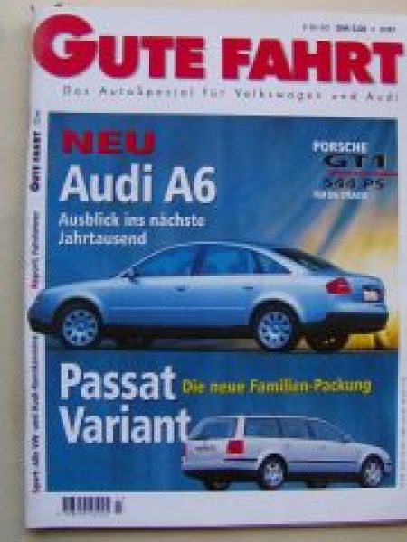 Gute Fahrt 3/1997 A6, Porsche GT1,A4 1.8t Quattro,Sharan VR6 Syn