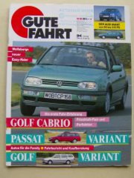 Gute Fahrt 10/1993 VW Golf3, Audi 80 RS2 Avvant,A8 V8 TDI